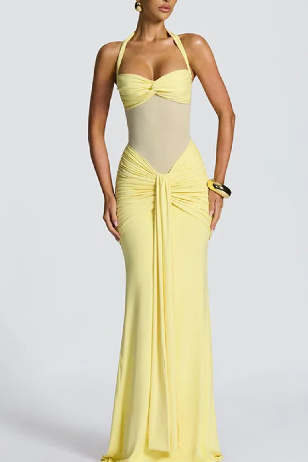 Chloe Yellow Maxi dress